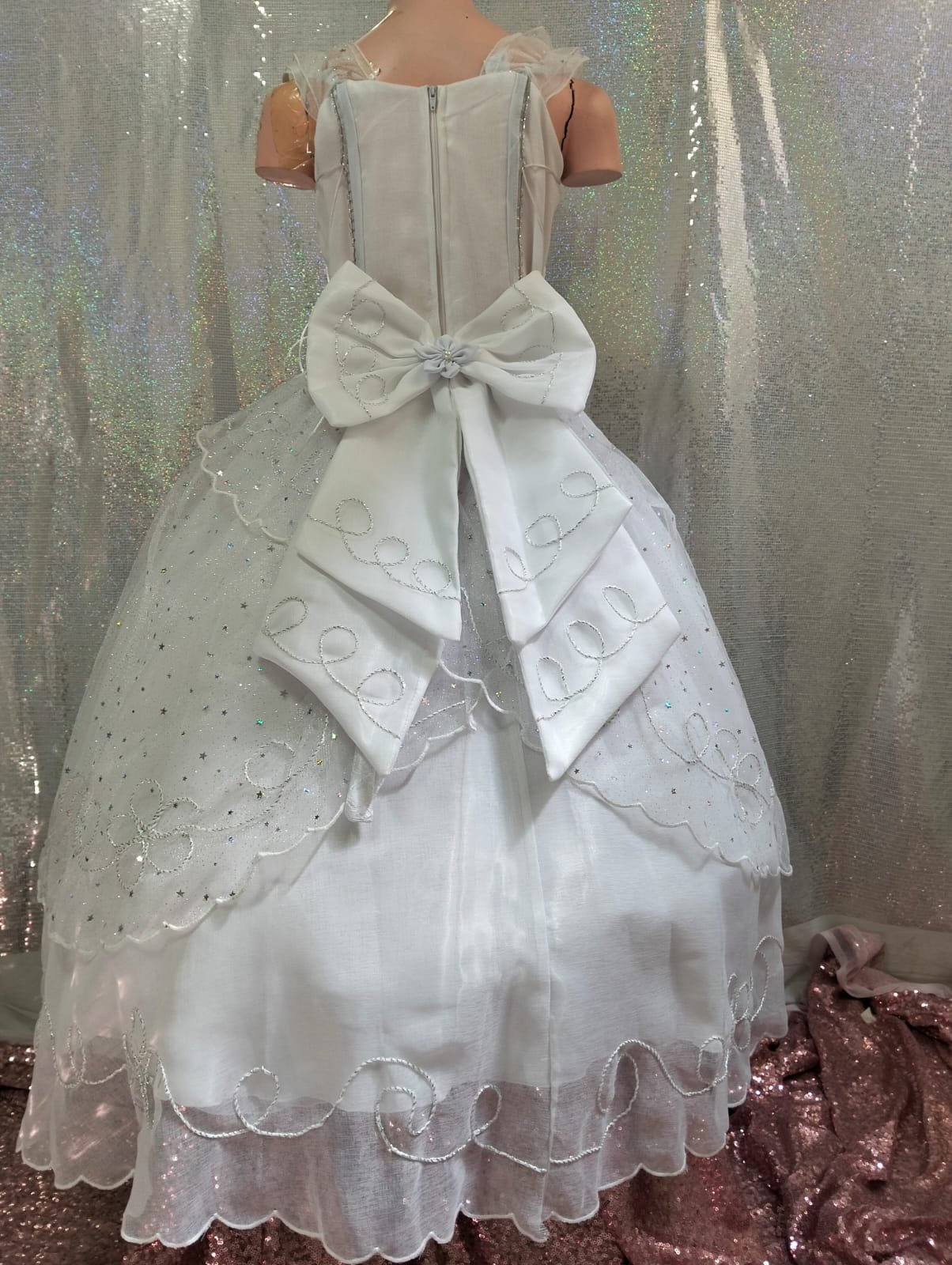 Imagen de VESTIDO BELINDA DOBLE OLAN CRUZADO